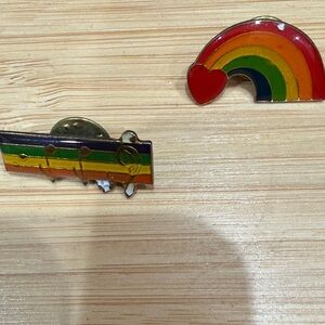 Colorful Rainbow and music Pins